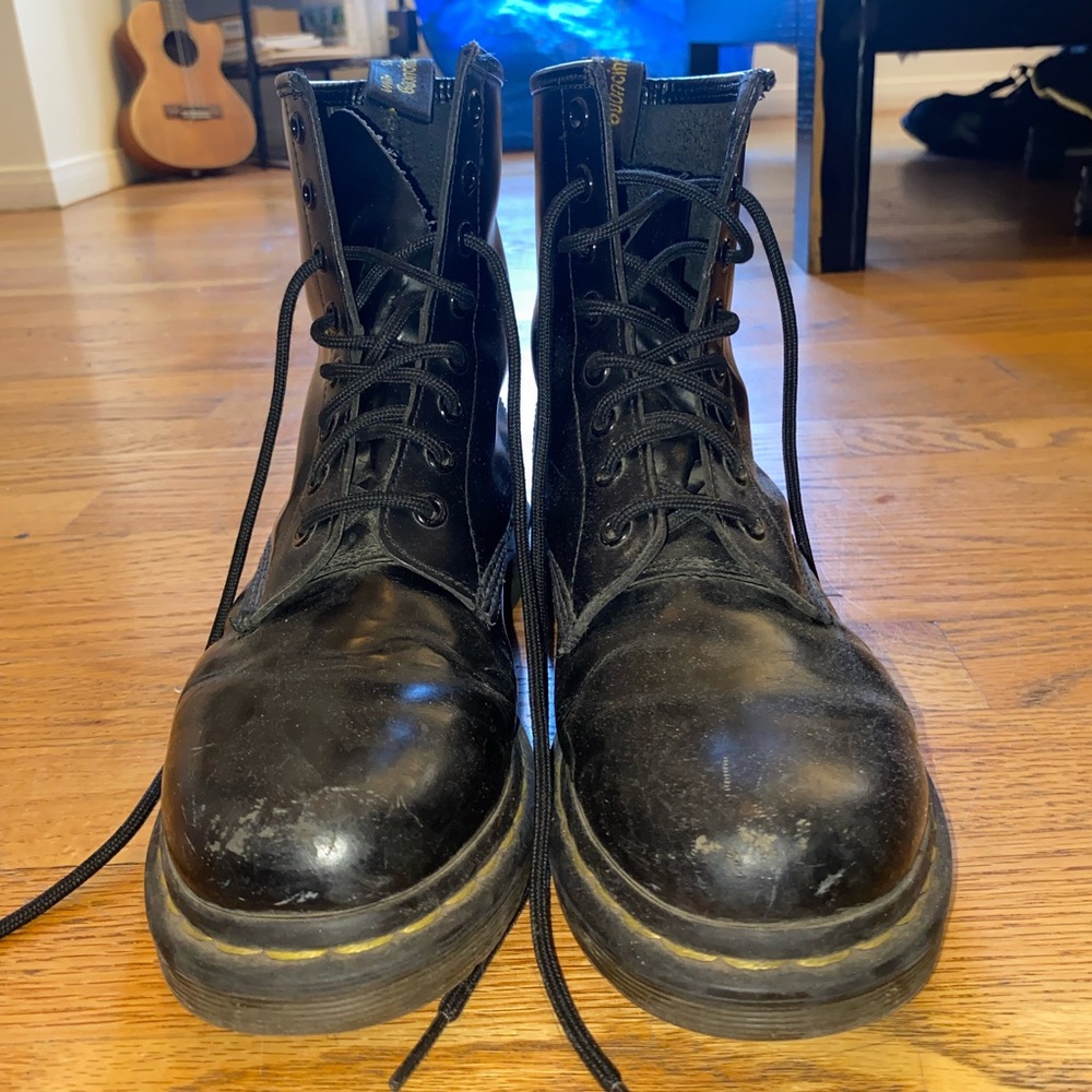 Size 8 women’s or 6.5 men’s doc martins